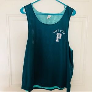 VS PINK Reversible Mesh Pinnie Size S, tank top